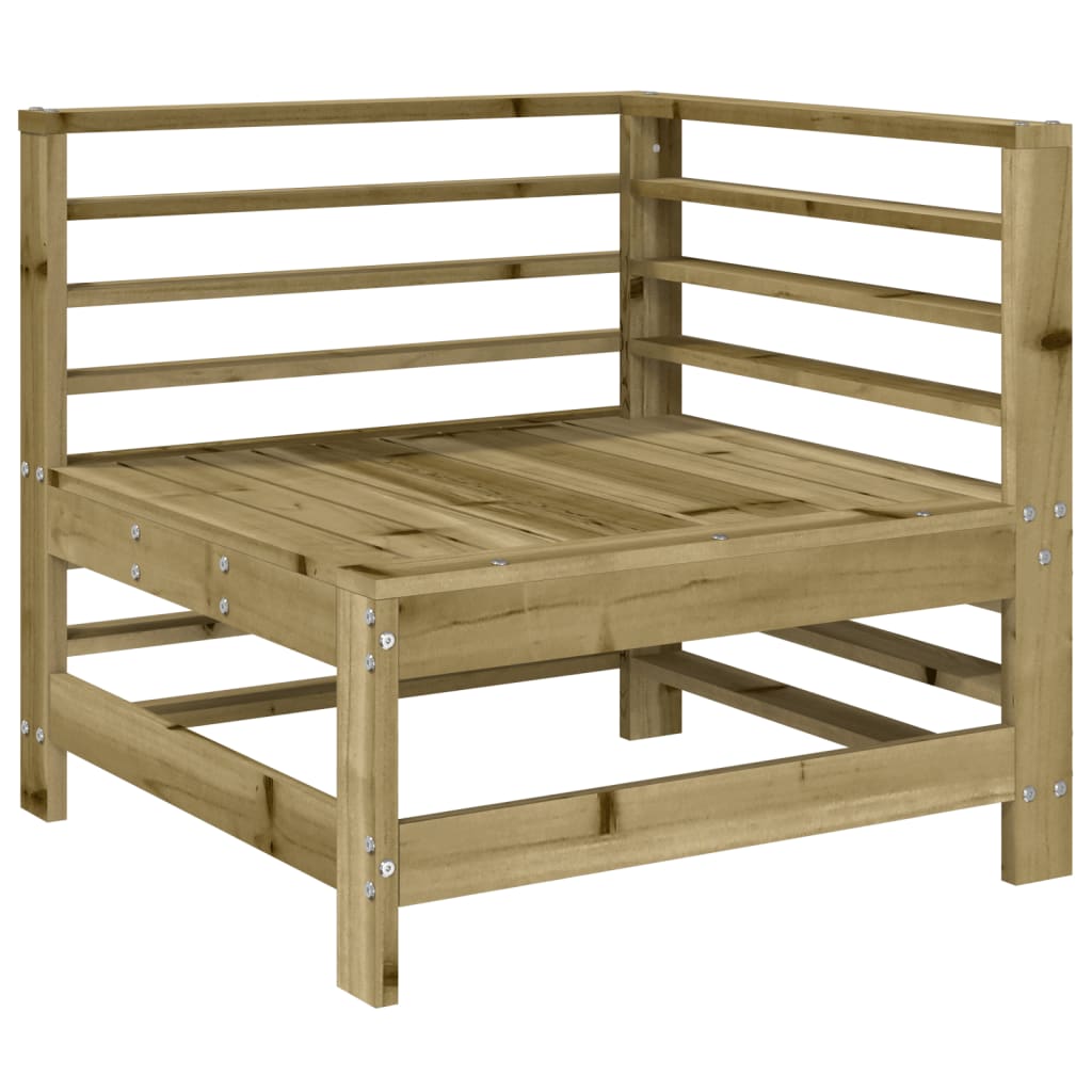 Set Salotto da Giardino 9 pz in Legno Impregnato di Pino
