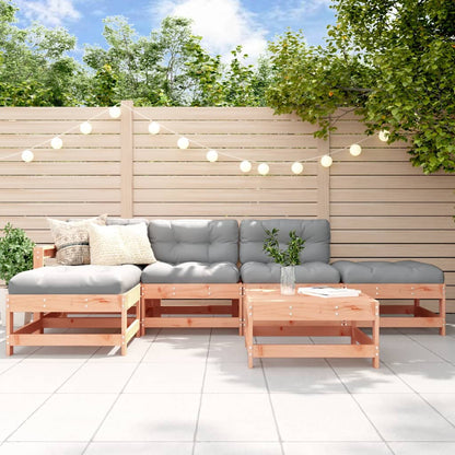 Set Salotto da Giardino 6 pz in Legno Massello di Douglas