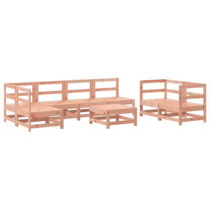Set Salotto da Giardino 8 pz in Legno Massello di Douglas