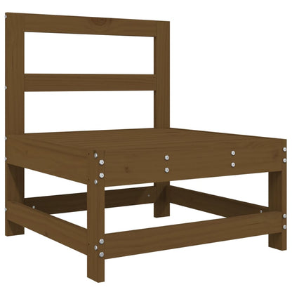 Set Salotto da Giardino 6 pz ambra in Legno Massello di Pino