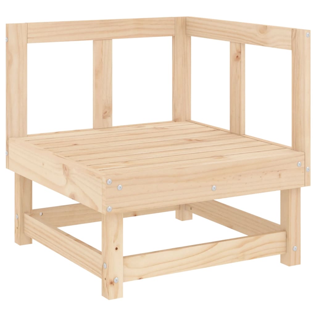 Set Salotto da Giardino 4 pz in Legno Massello di Pino