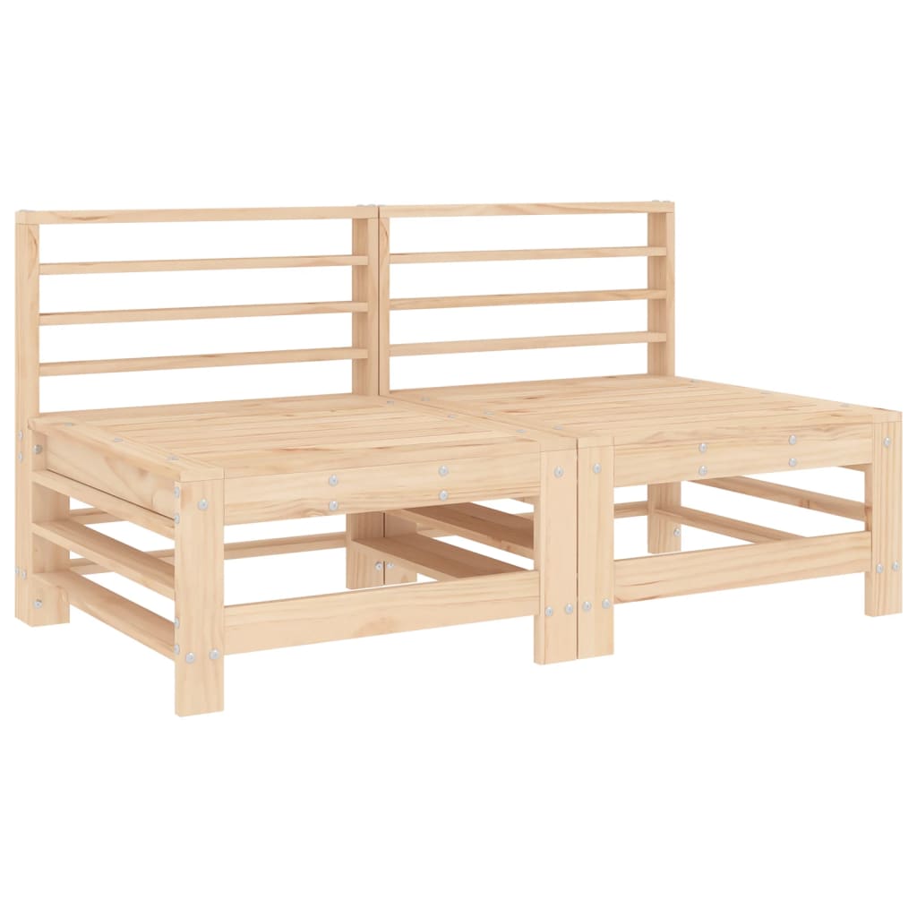 Set Salotto da Giardino 4 pz in Legno Massello di Pino