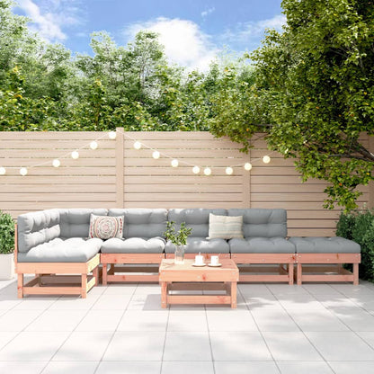 Set Salotto da Giardino 7 pz in Legno Massello di Douglas