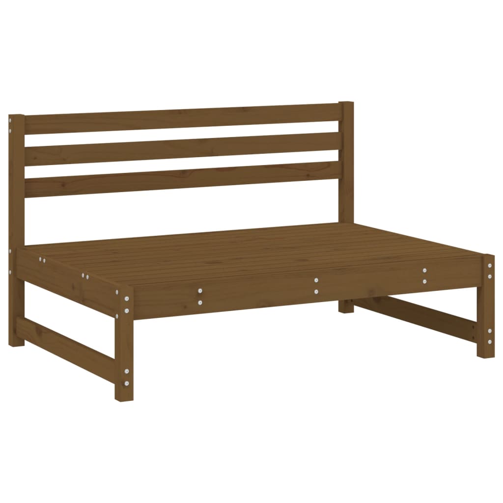 Set Salotto da Giardino 4 pz ambra in Legno Massello di Pino