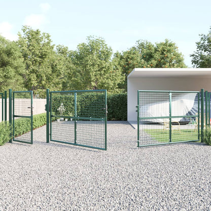 Cancello da Giardino in Rete Verde 500x175 cm Acciaio Zincato
