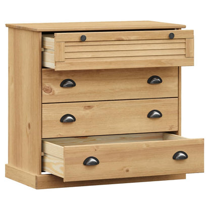 Cassettiera VIGO 80x40x76 cm in Legno Massello di Pino