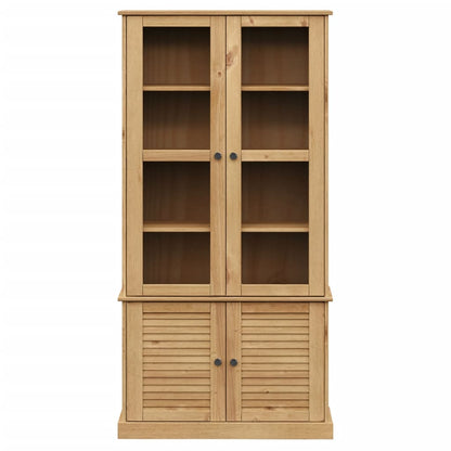 Vetrina VIGO 85x35x170 cm in Legno Massello di Pino