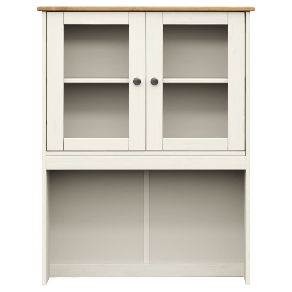 Piano ComÃƒÂ² VIGO Bianco 78x30x100 cm in Legno Massello di Pino