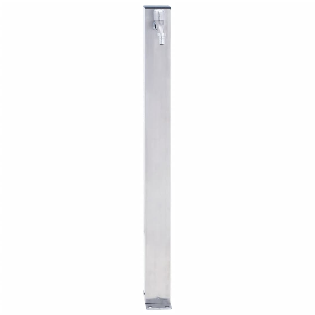 Colonna d'Acqua da Giardino 40 cm Acciaio Inox Quadrato