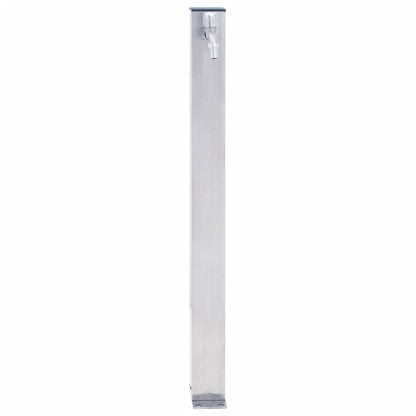 Colonna d'Acqua da Giardino 40 cm Acciaio Inox Quadrato