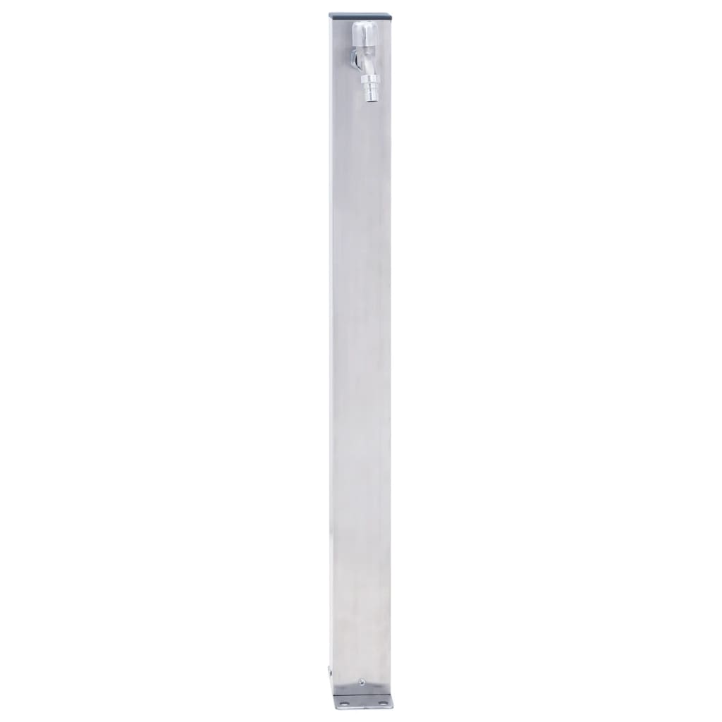 Colonna d'Acqua da Giardino 60 cm Acciaio Inox Quadrato