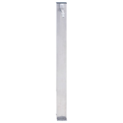 Colonna d'Acqua da Giardino 60 cm Acciaio Inox Quadrato