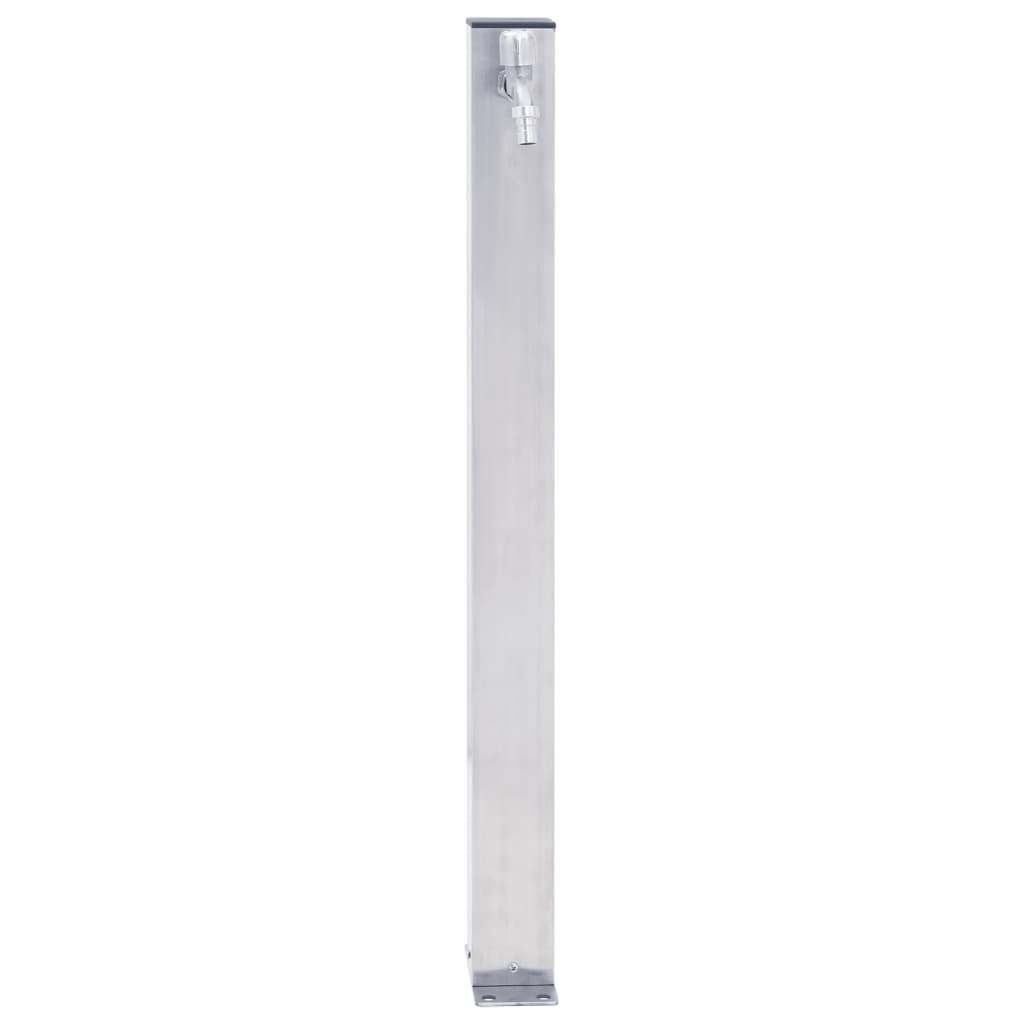 Colonna d'Acqua da Giardino 100 cm Acciaio Inox Quadrato