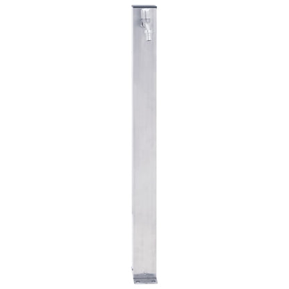 Colonna d'Acqua da Giardino 100 cm Acciaio Inox Quadrato