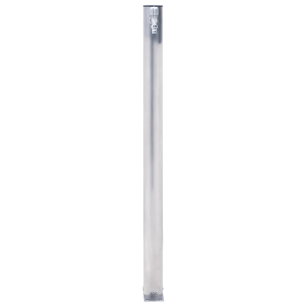 Colonna d'Acqua da Giardino 60 cm Acciaio Inox Rotonda