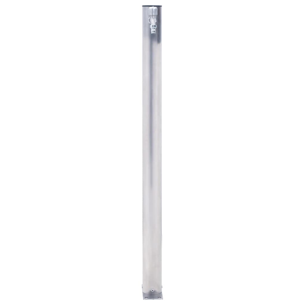 Colonna d'Acqua da Giardino 80 cm Acciaio Inox Rotonda