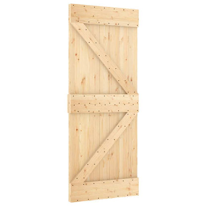 Porta NARVIK 85x210 cm in Legno Massello di Pino