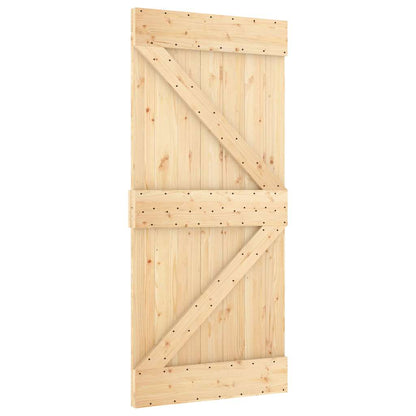 Porta NARVIK 95x210 cm in Legno Massello di Pino