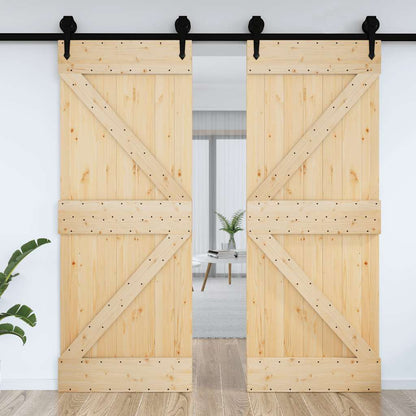 Porta NARVIK 95x210 cm in Legno Massello di Pino