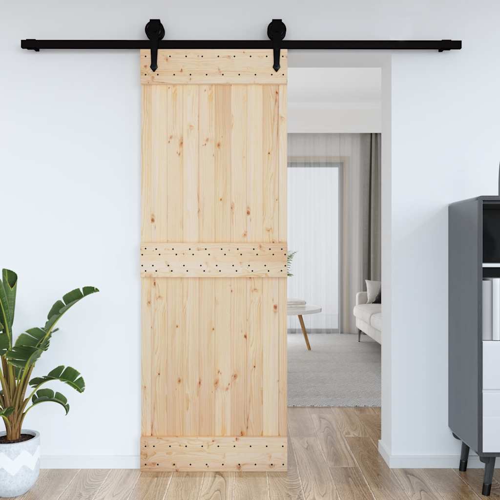 Porta NARVIK 80x210 cm in Legno Massello di Pino
