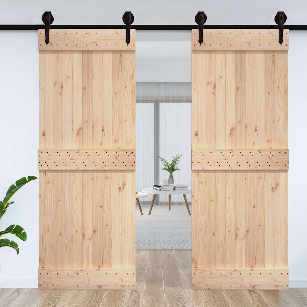 Porta NARVIK 85x210 cm in Legno Massello di Pino