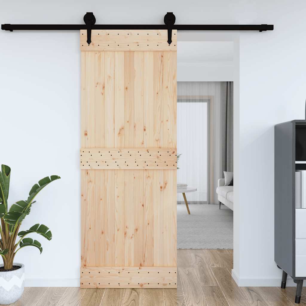 Porta NARVIK 85x210 cm in Legno Massello di Pino