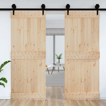 Porta NARVIK 90x210 cm in Legno Massello di Pino