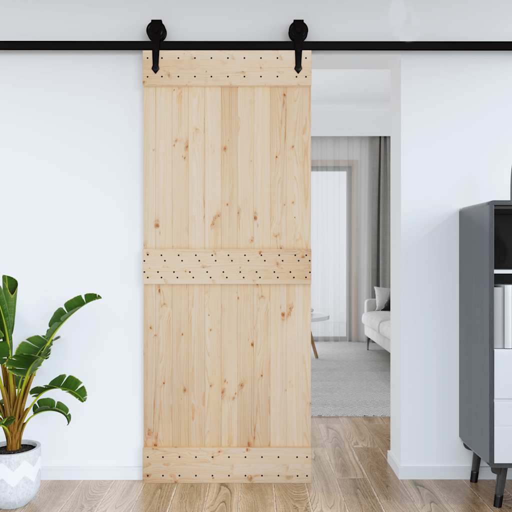 Porta NARVIK 90x210 cm in Legno Massello di Pino