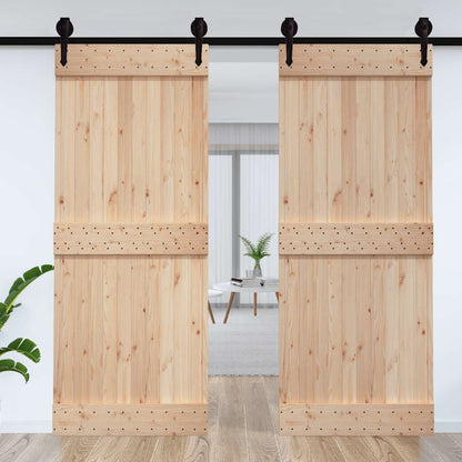 Porta NARVIK 95x210 cm in Legno Massello di Pino