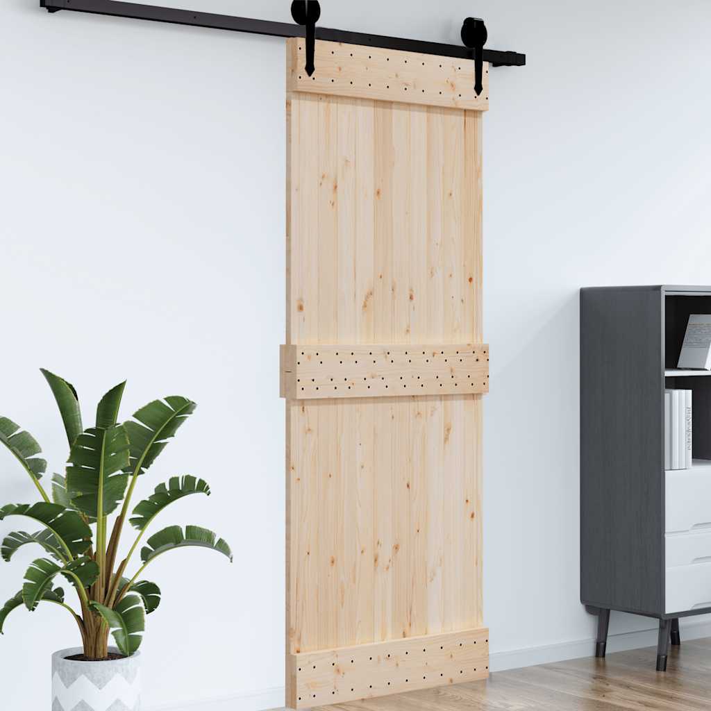 Porta NARVIK 95x210 cm in Legno Massello di Pino