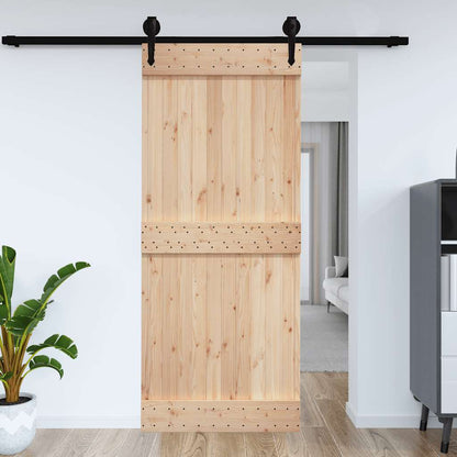 Porta NARVIK 95x210 cm in Legno Massello di Pino