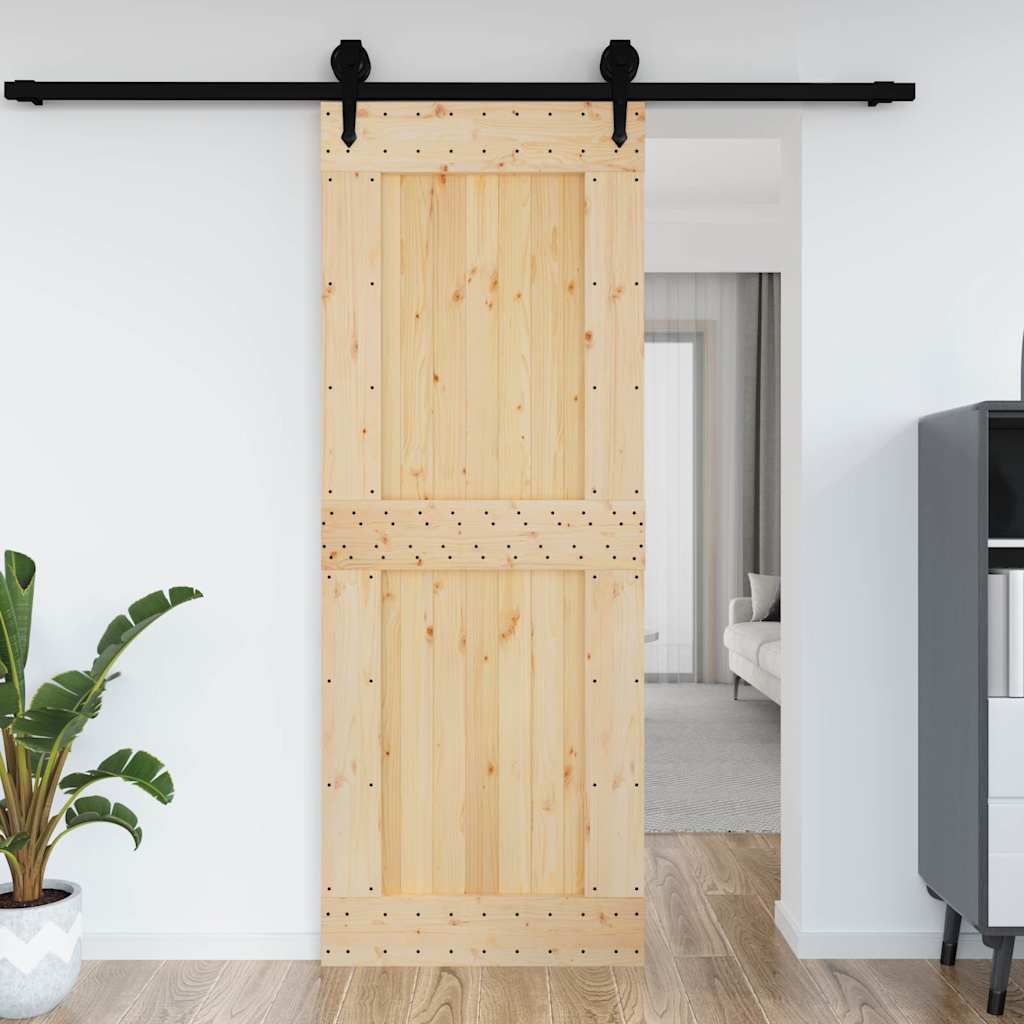 Porta NARVIK 85x210 cm in Legno Massello di Pino