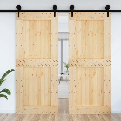 Porta NARVIK 95x210 cm in Legno Massello di Pino