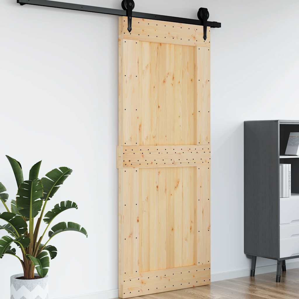 Porta NARVIK 95x210 cm in Legno Massello di Pino
