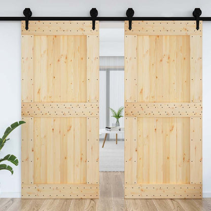 Porta NARVIK 100x210 cm in Legno Massello di Pino