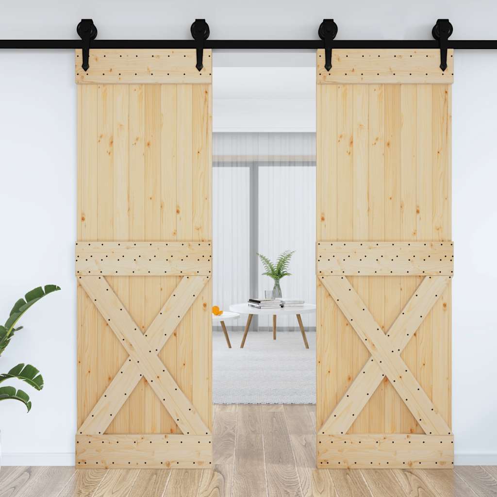 Porta NARVIK 70x210 cm in Legno Massello di Pino