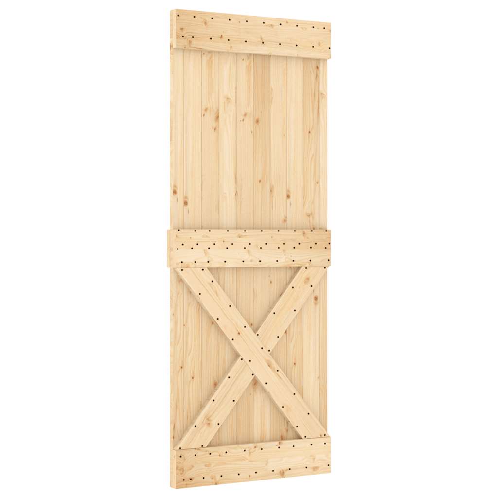 Porta NARVIK 80x210 cm in Legno Massello di Pino