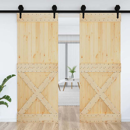 Porta NARVIK 85x210 cm in Legno Massello di Pino