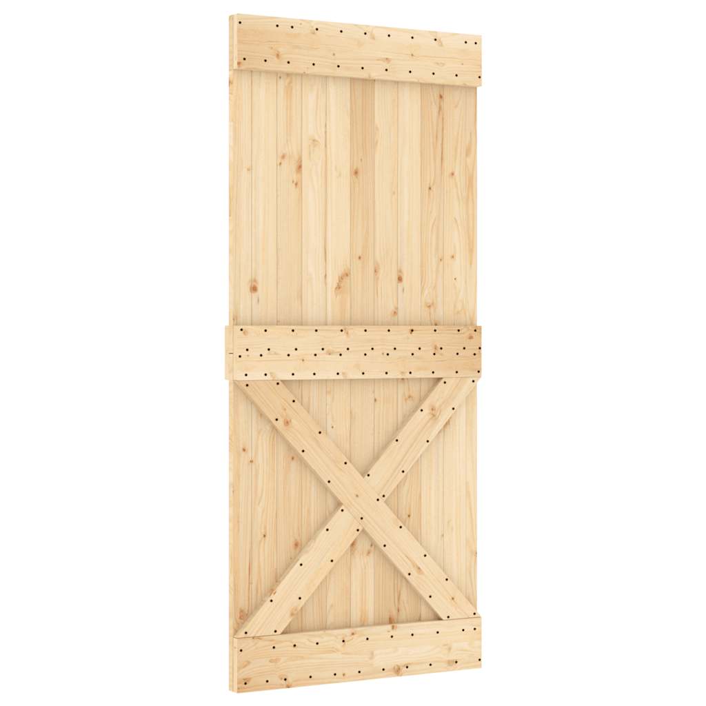 Porta NARVIK 90x210 cm in Legno Massello di Pino