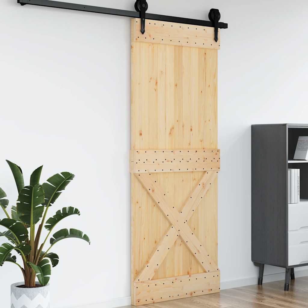 Porta NARVIK 90x210 cm in Legno Massello di Pino