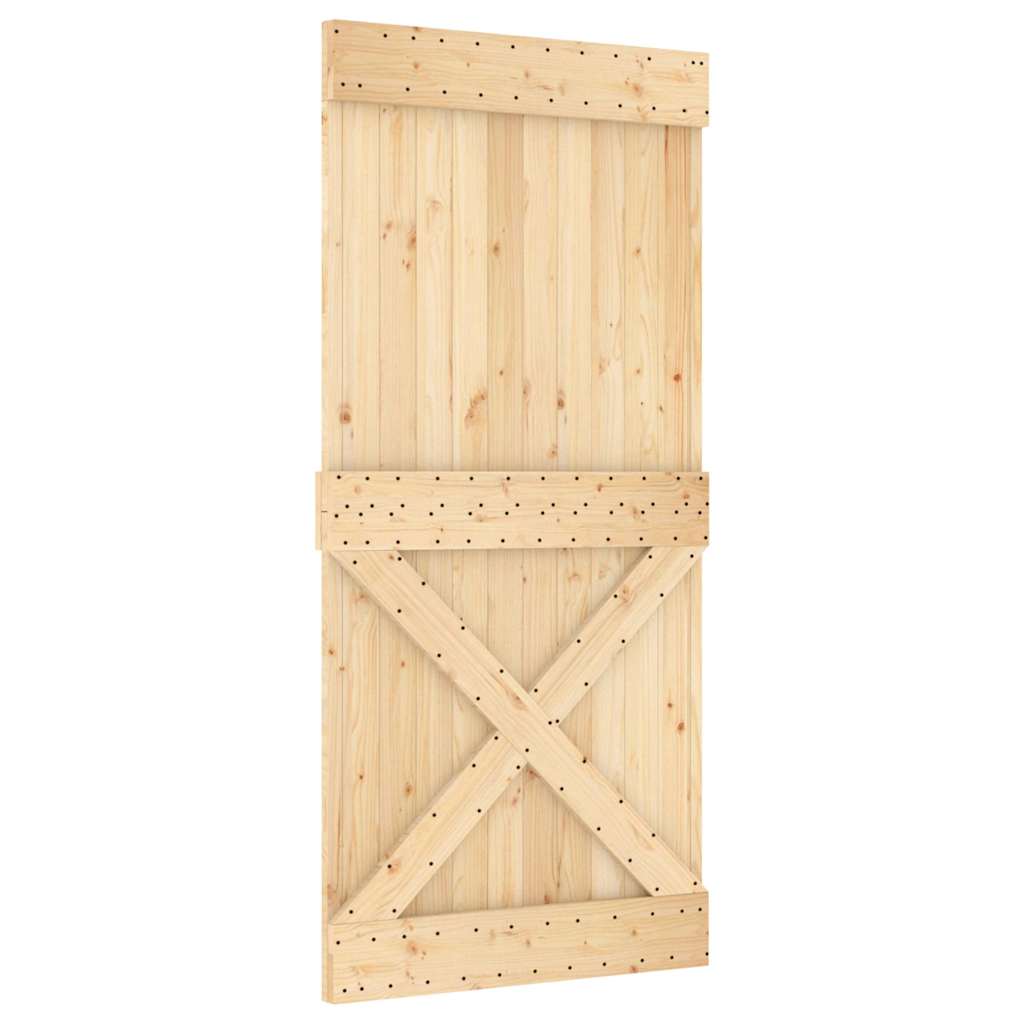 Porta NARVIK 95x210 cm in Legno Massello di Pino
