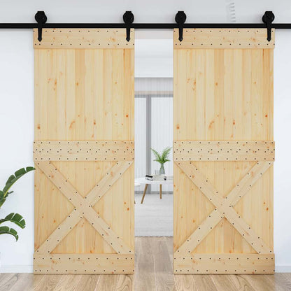 Porta NARVIK 95x210 cm in Legno Massello di Pino