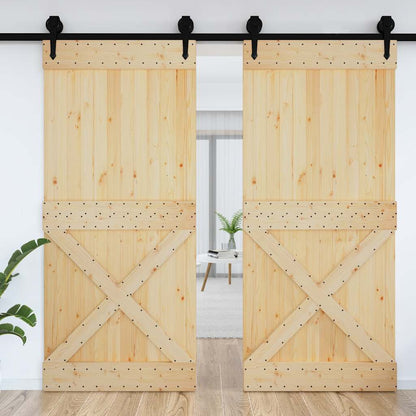 Porta NARVIK 100x210 cm in Legno Massello di Pino
