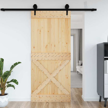 Porta NARVIK 100x210 cm in Legno Massello di Pino