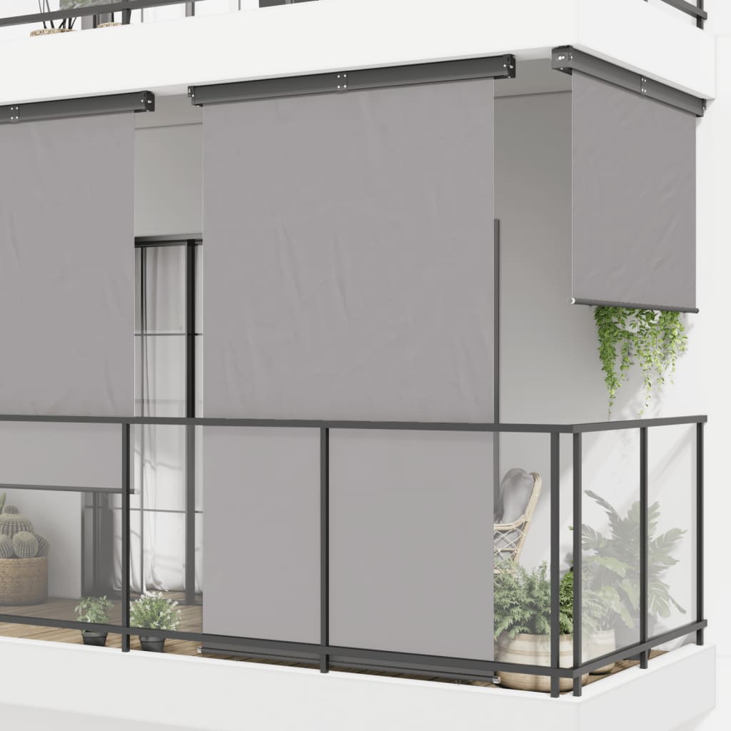 Tendalino Laterale per Balcone Grigio Scuro 165x250 cm