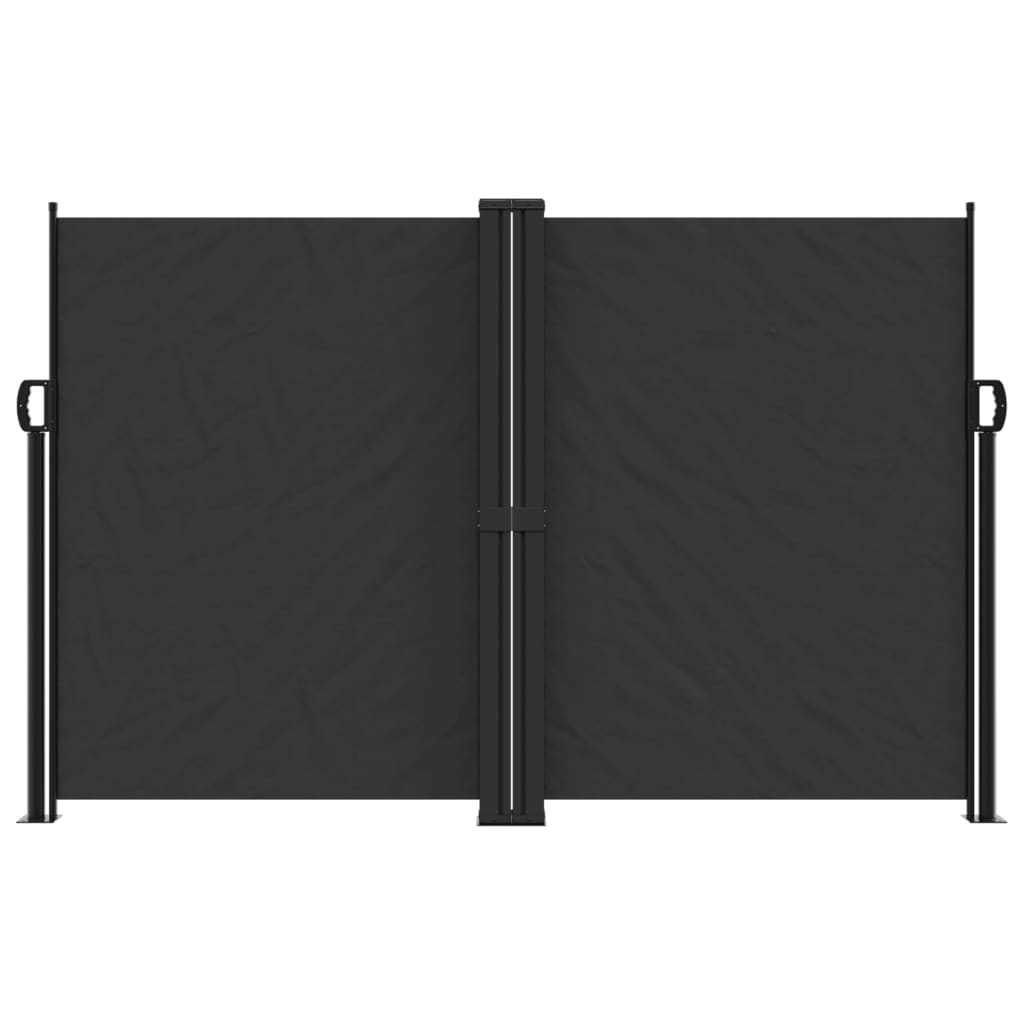 Tenda da Sole Laterale Retrattile Nera 160x1000 cm