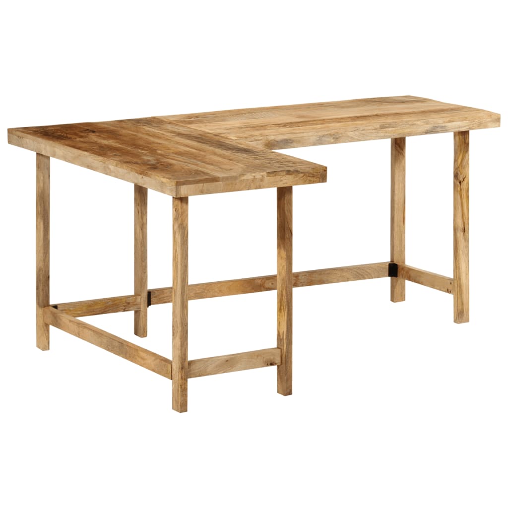 Scrivania 165x110x75 cm in Legno Massello di Mango