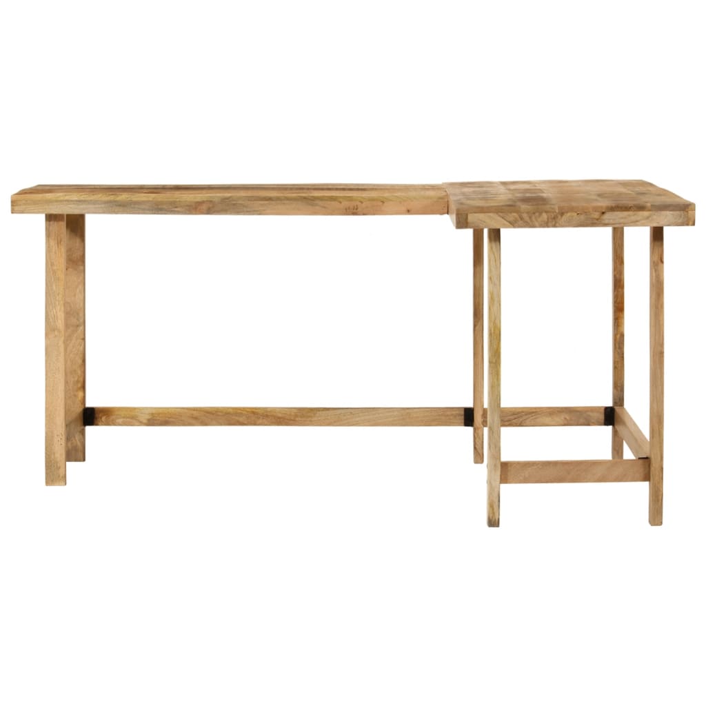 Scrivania 165x110x75 cm in Legno Massello di Mango