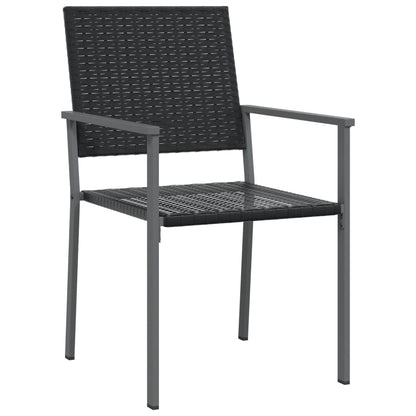 Set da Pranzo da Giardino 7 pz in Polyrattan e Acciaio