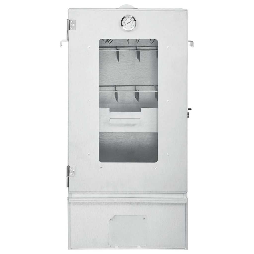 Forno Affumicatore BBQ con Tavolino in Acciaio Zincato